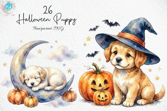 Download Whimsical Halloween Puppy Clipart PNG - Premium Resources