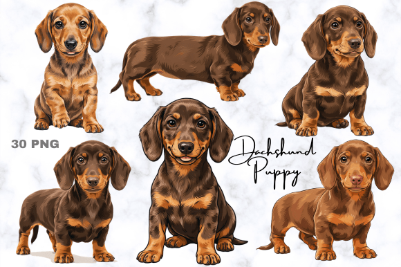 Download Dachshund Puppy ClipArt - Premium Bundle