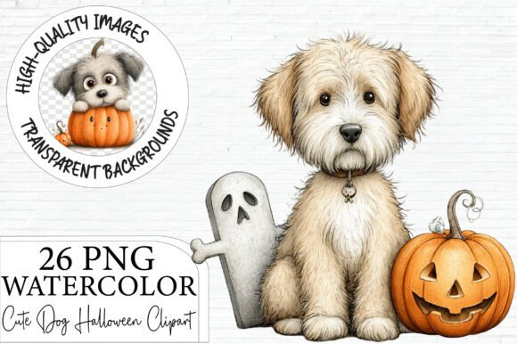 Download Watercolor Puppy Halloween PNG - Premium Resources