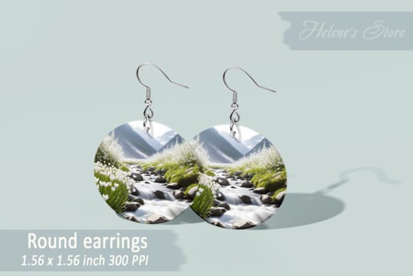 Download Spring Mountains ROUND EARRING Designs - Round earring Collection