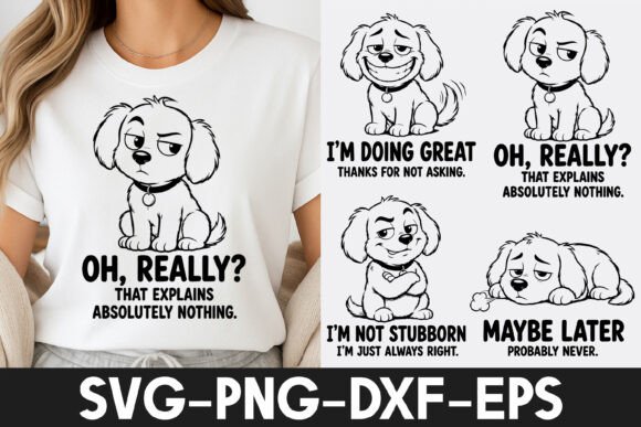 Download Funny Dog Quotes SVG | Cute Puppy - Premium Resources