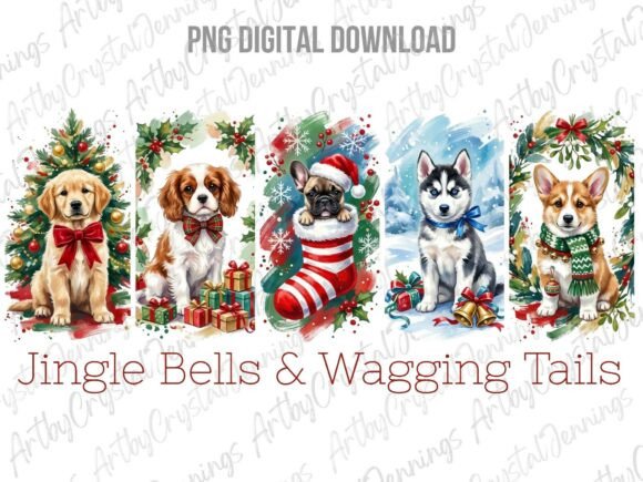Download Christmas Holiday Puppy Dog Clipart PNG - Premium Resources